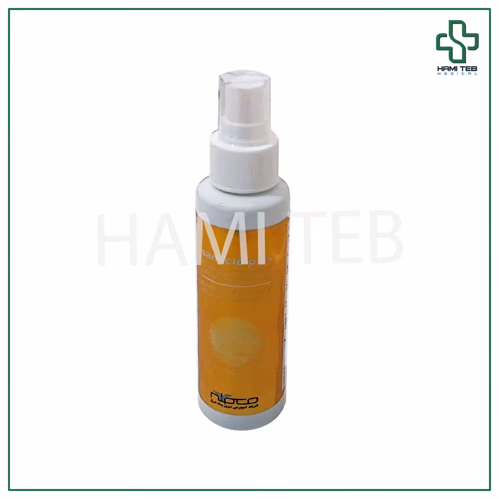 محلول ضد عفونی کننده دست و محل تزریق سانوسید پلاس 100 سی سی