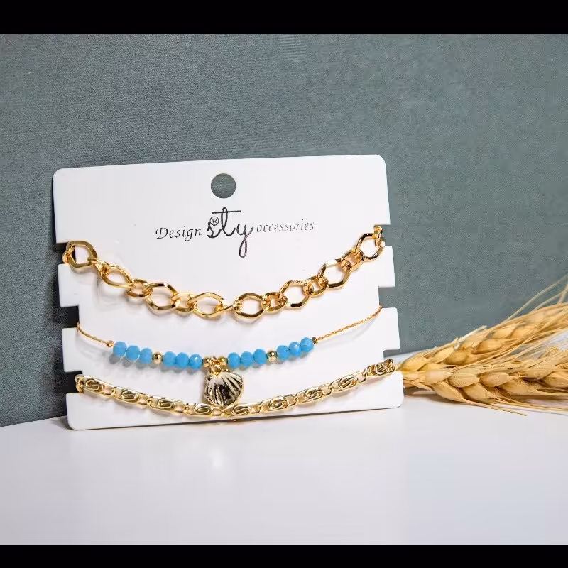 دستبند سه تایی ضد حساسیت رنگ ثابت