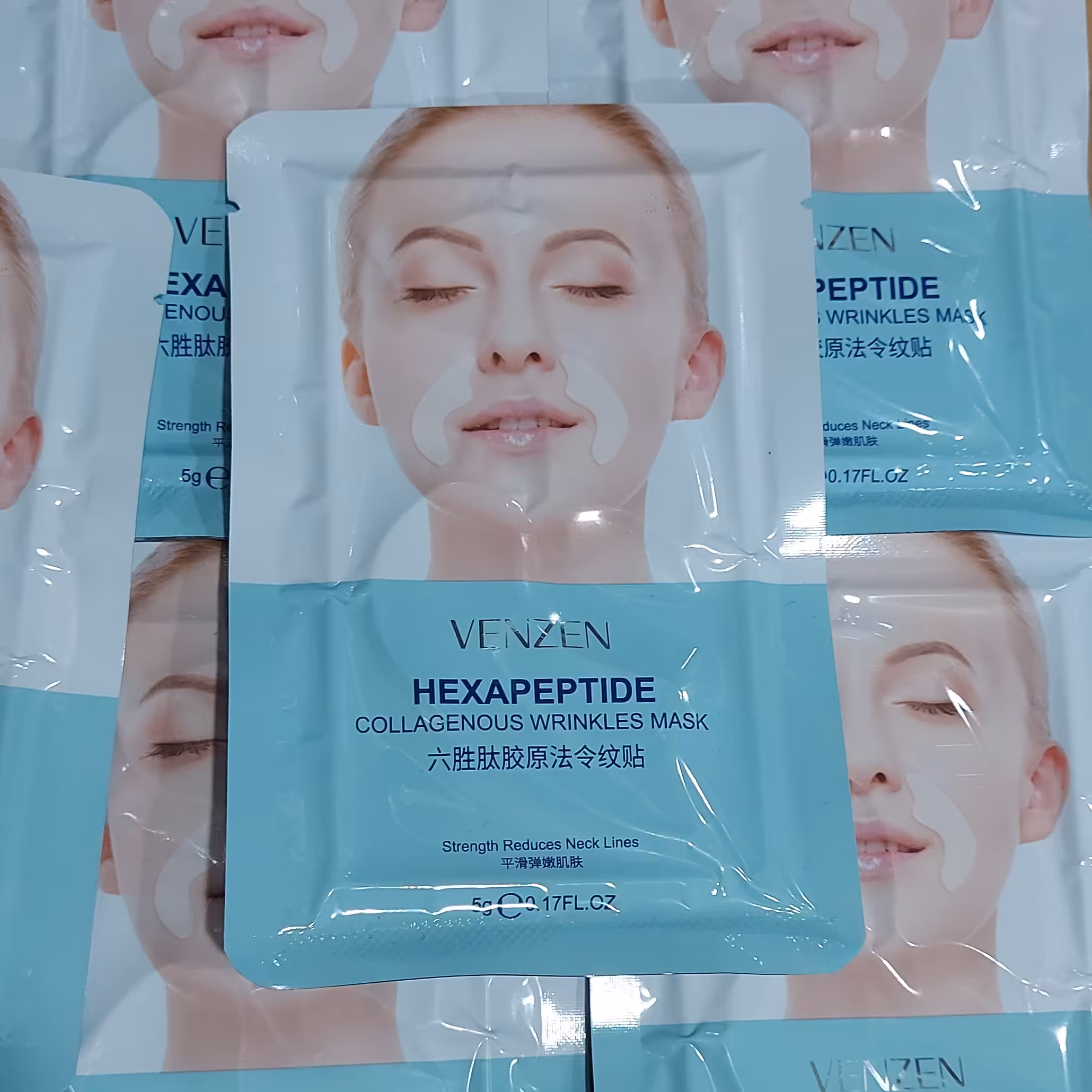 ماسک ورقه ای خط لبخند ضد چروک و آبرسان قوی و ترمیم کننده