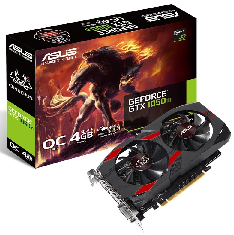 کارت گرافیک ایسوس مدل CERBERUS-GTX1050TI-O4G با حافظه 4 گیگابایت