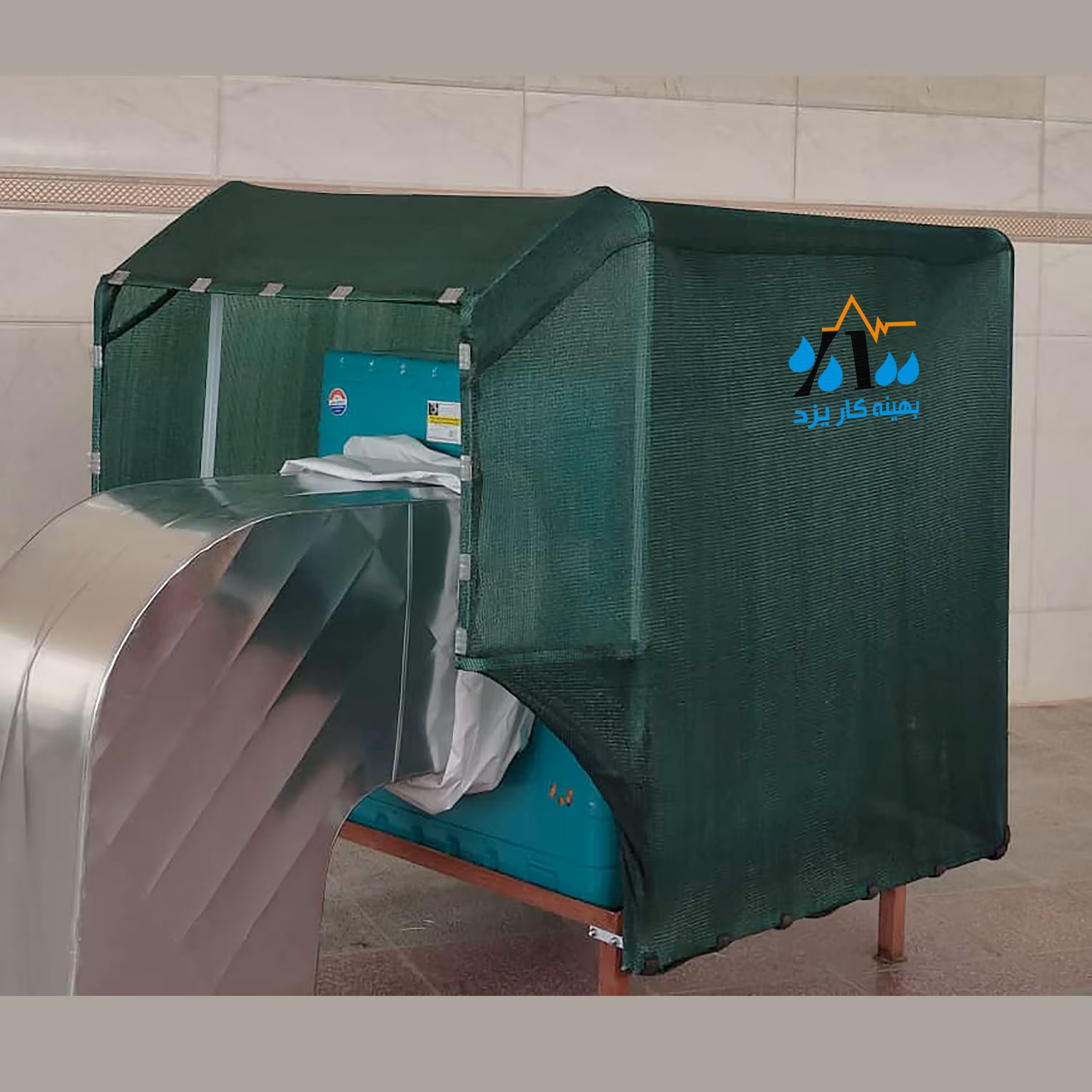 سایه بان متحرک کولر آبی