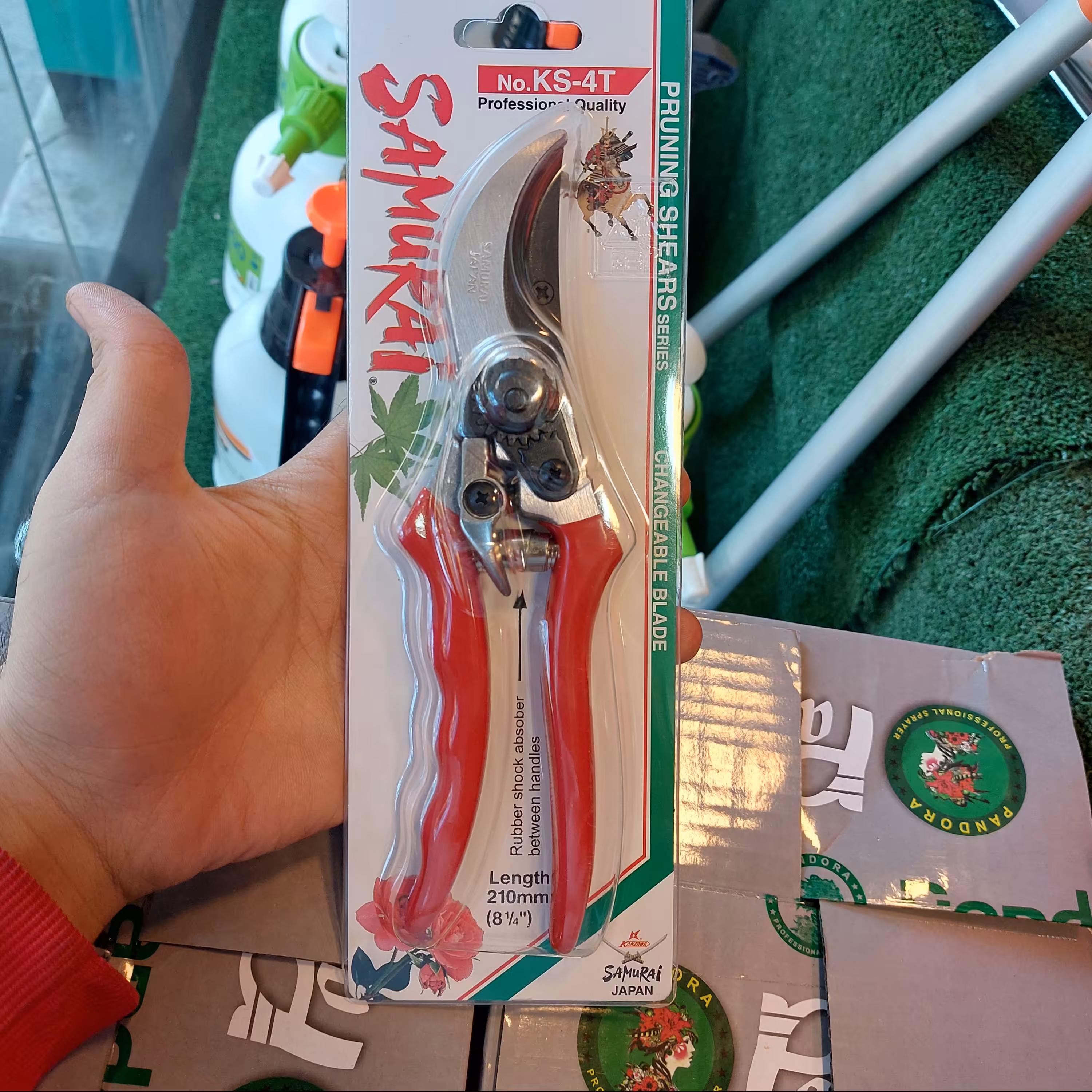 قیچی دستی سامورایی ژاپن خوش دست با تیغه تیز و باکیفیت