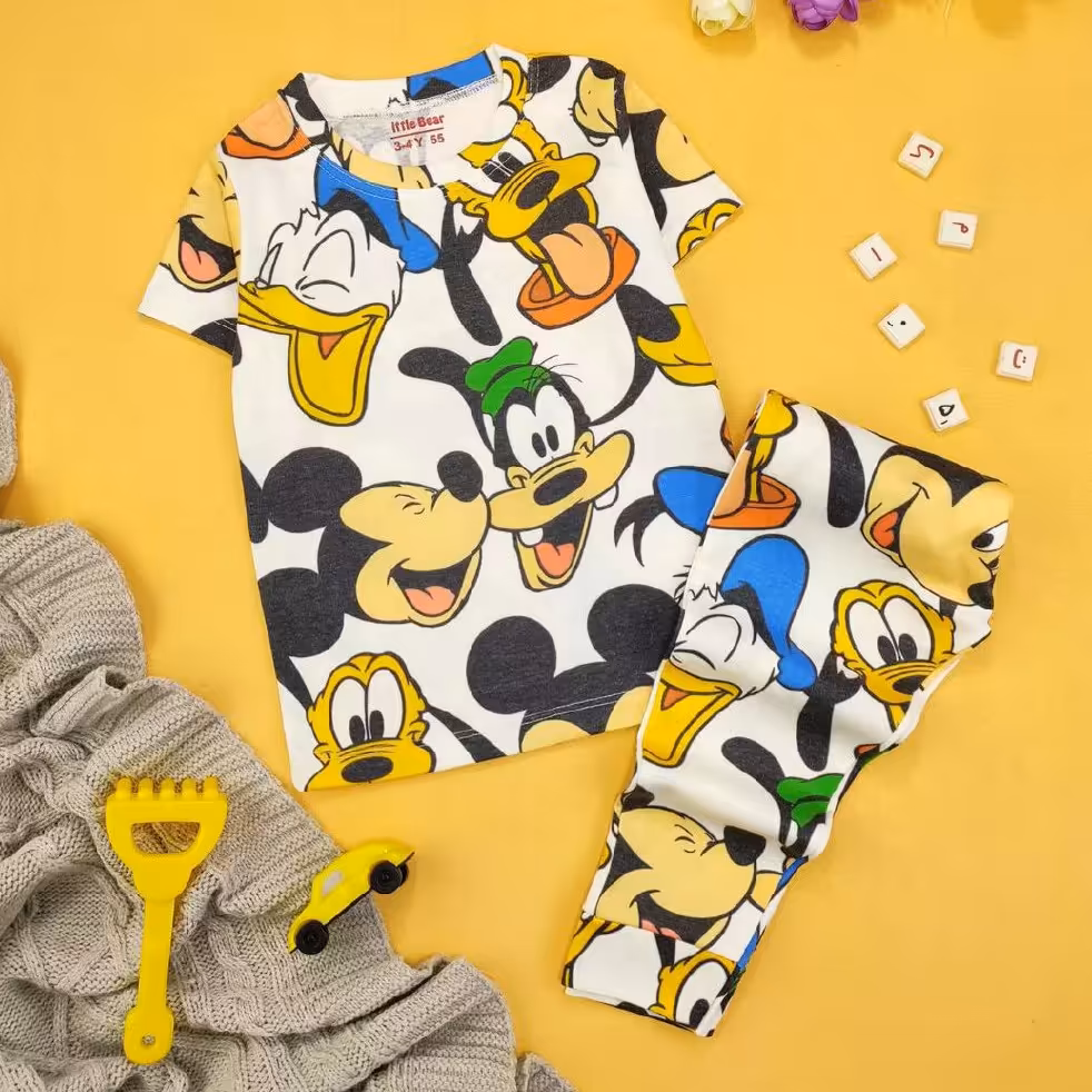 تی شرت و شلوار پسرانه گوفی خوشحال