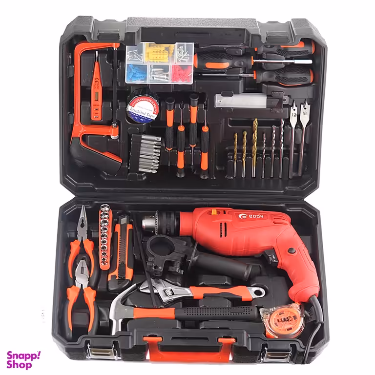 دریل چکشی ادون مدل ED-115TZ مجموعه 46 عددی