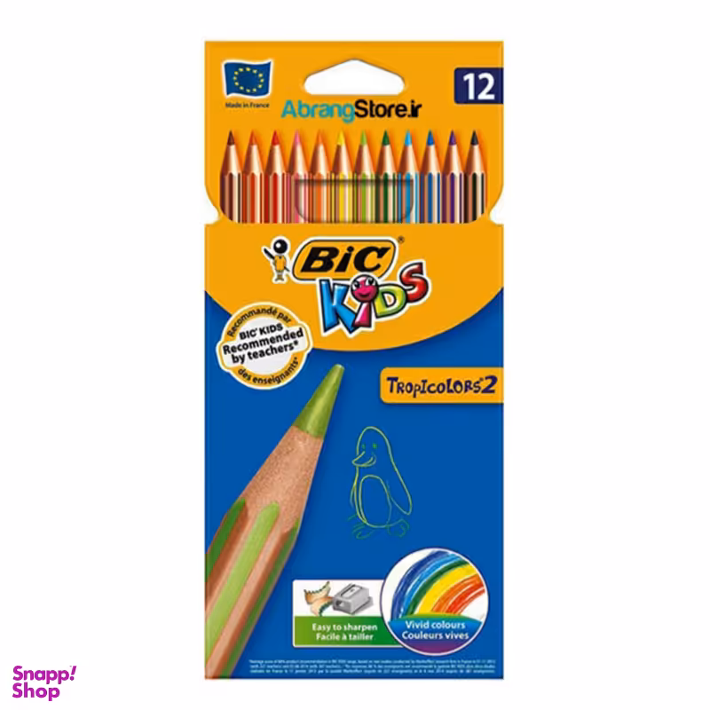 مداد رنگ ی بیک (Bic) مدل Tropicolors2 بسته 12 رنگ