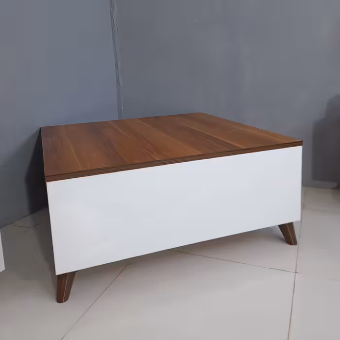 میز جلومبلی با عسلی سه تکه مدل 1124 رنگ والیس سفید ارسال با باربری پس کرایه هزینه ارسال به عهده مشتری