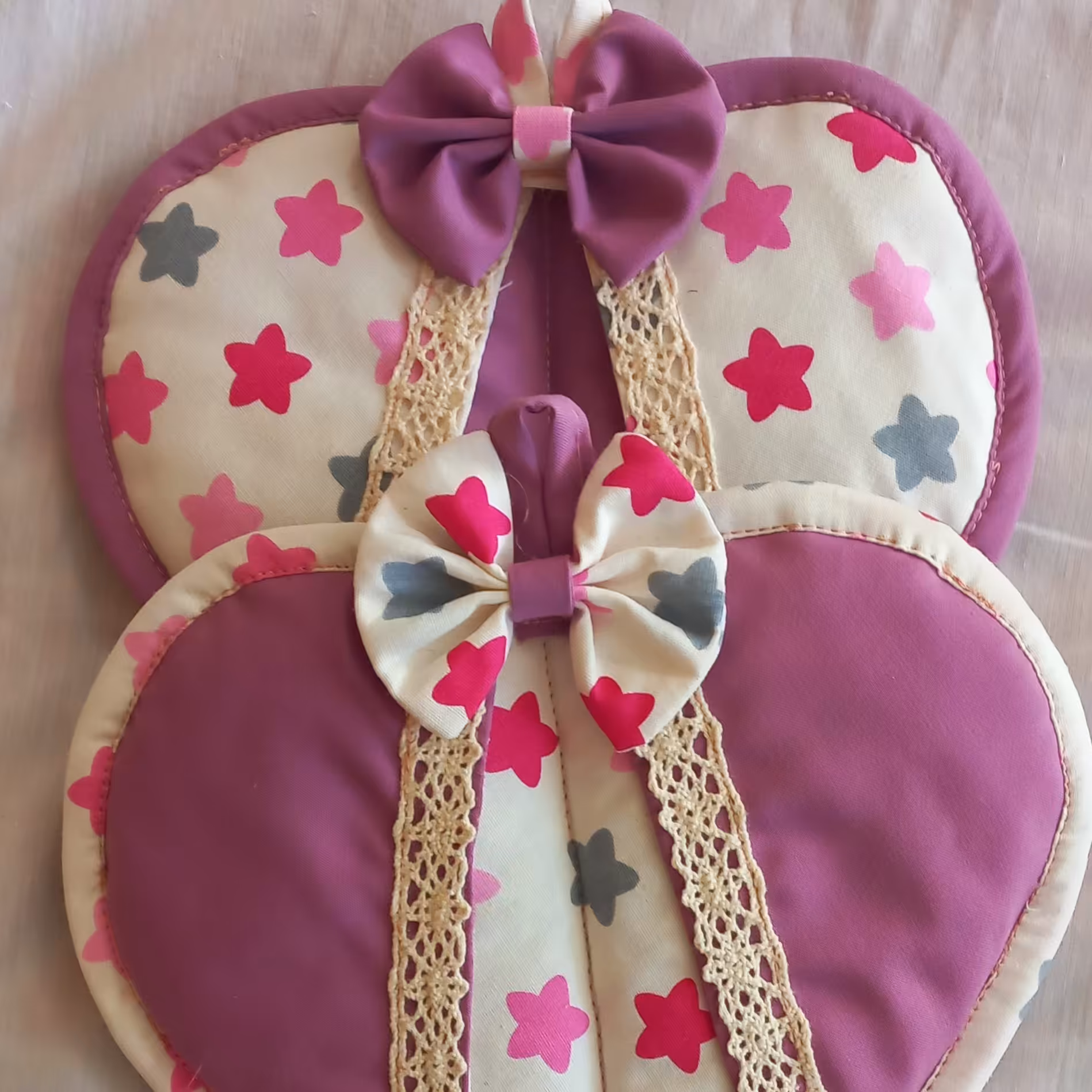 دستگیره ی طرح قلب (بنفش ) 