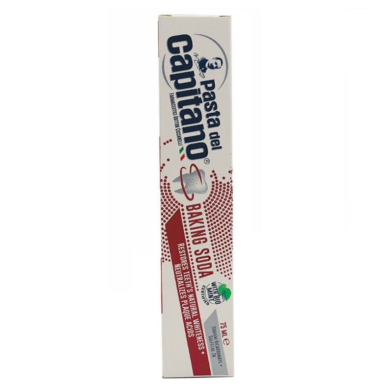 خمیردندان سفید کننده روزانه مدل baking soda پاستا دل کاپیتانو