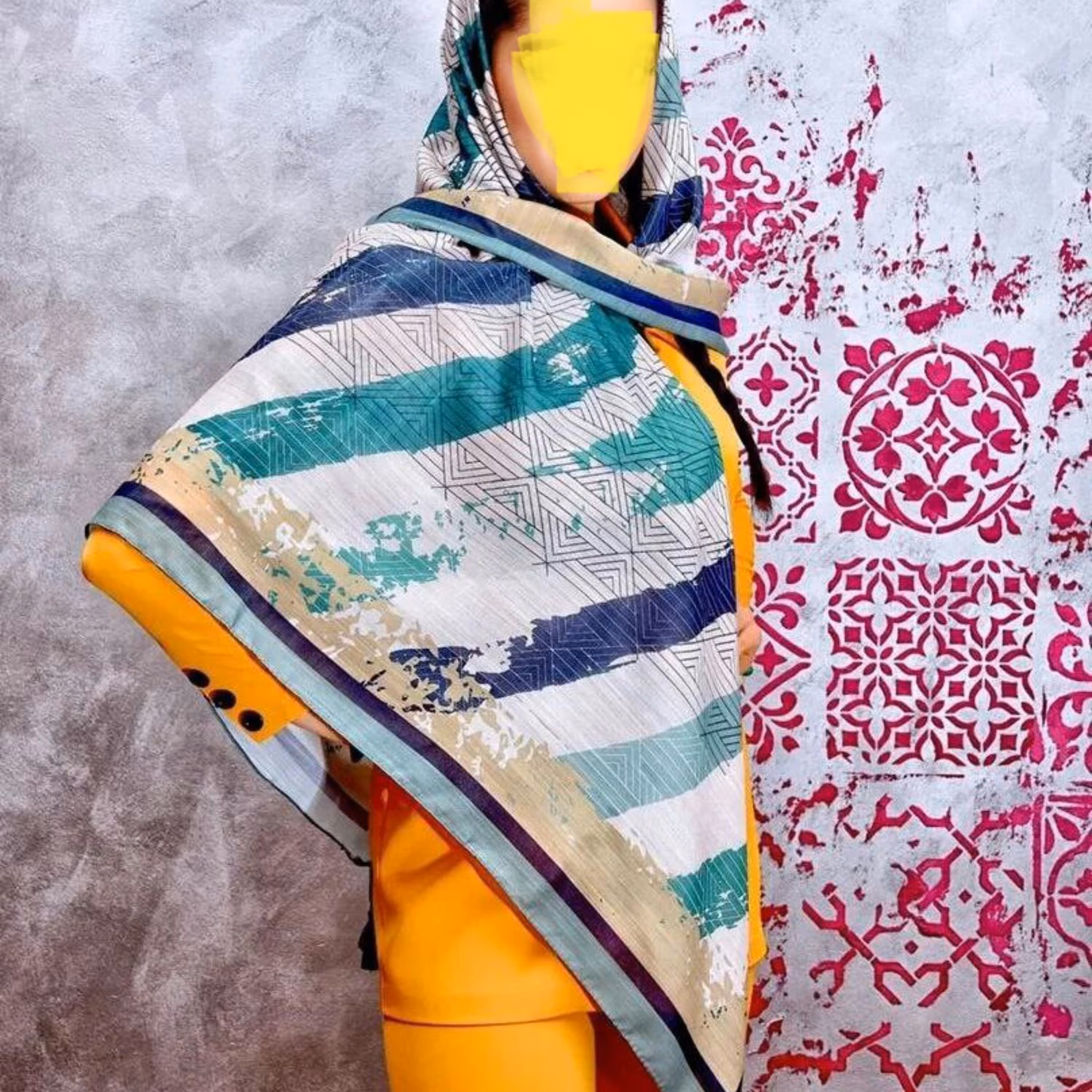 روسری نخی شیک و زیبا(ارسال رایگان) 