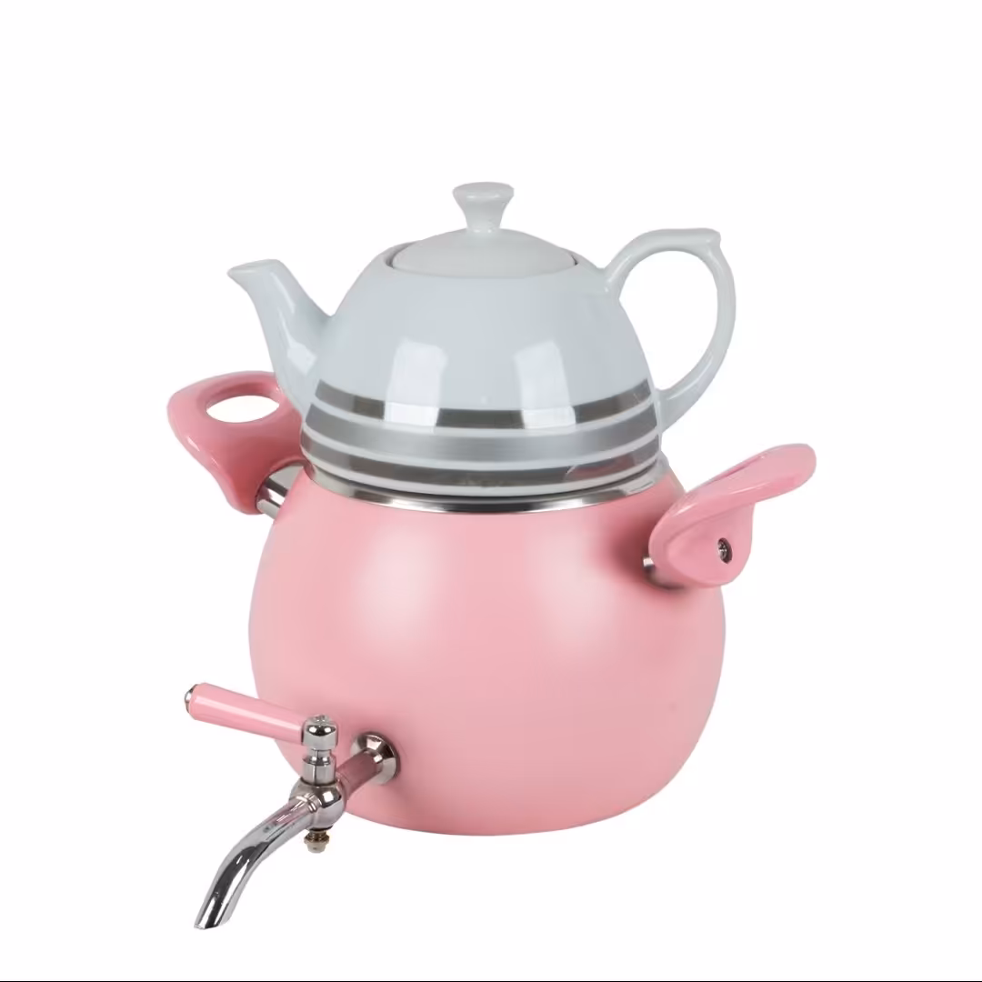 کتری قوری رنگی شیردار لاویلوکس کد 6