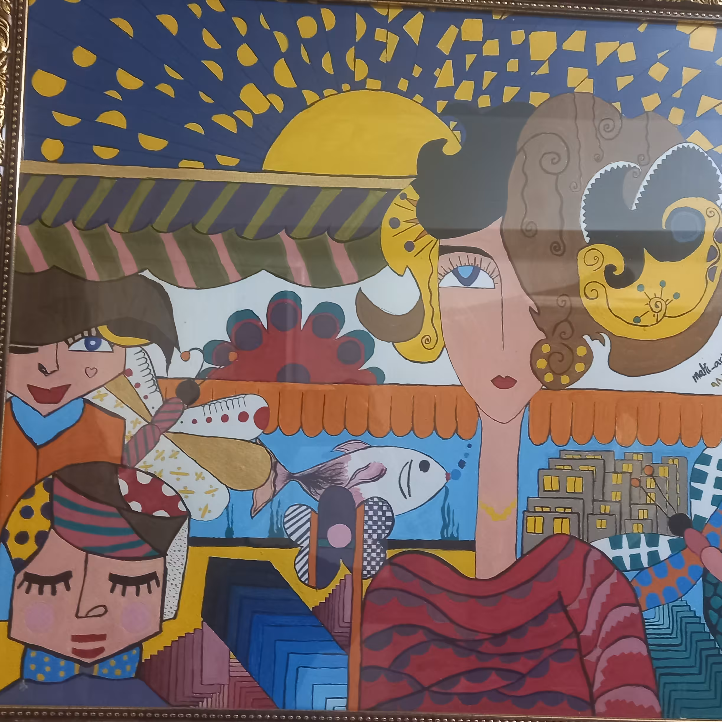 تابلو نقاشی دنیا کد2