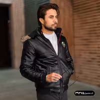 کاپشن چرم مردانه آلوین مدل 39375
