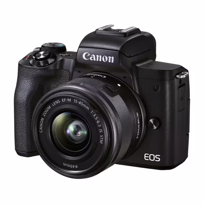 دوربین عکاسی کانن Canon EOS M50 Mark II Mirrorless Camera with 15-45mm Lens (Black)