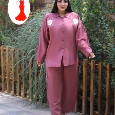 ست بابوس جلو دکمه چاپی