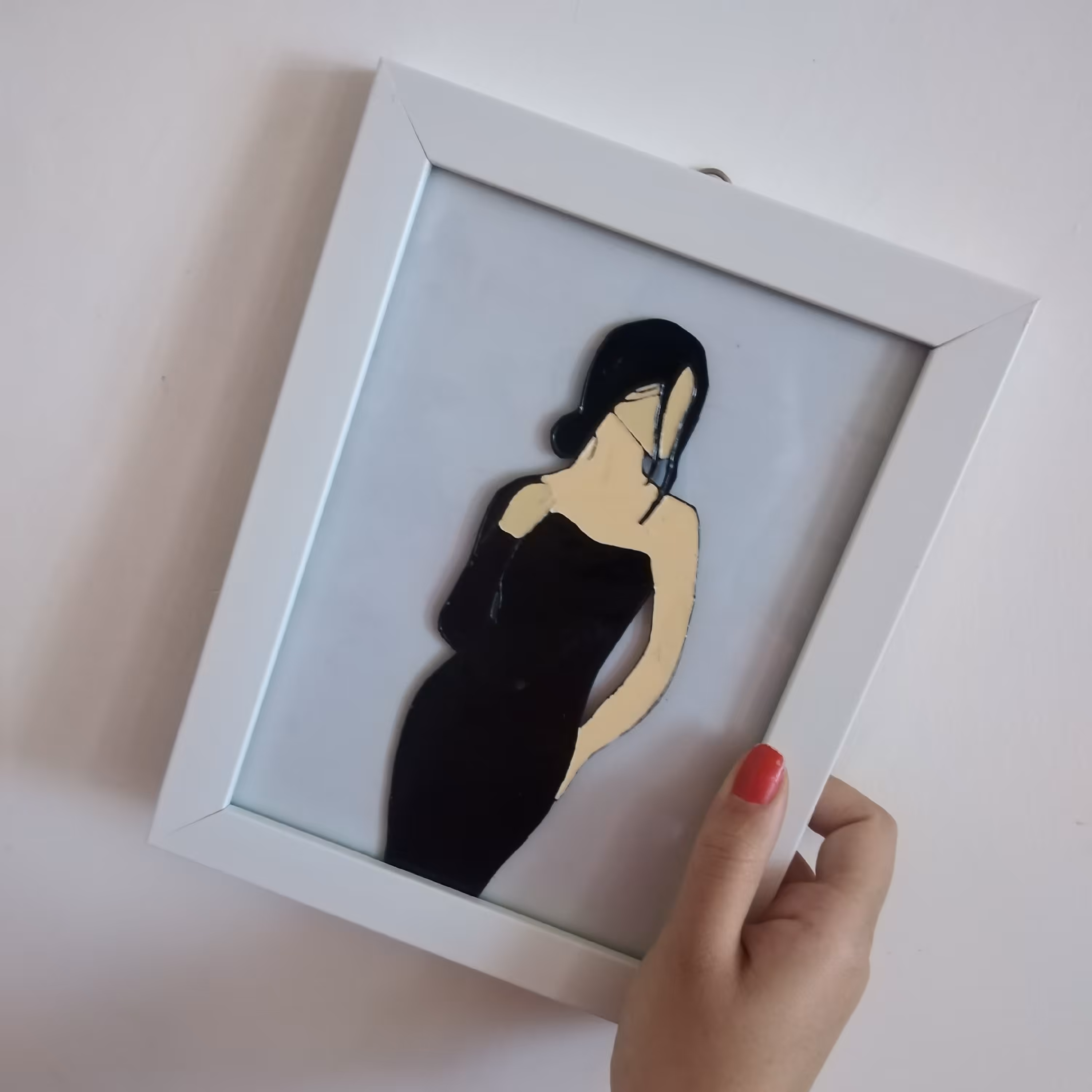 تابلو ویترای مینیمال دخترانه 
