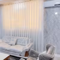 پارچه پرده حریر شاین هر1متر پارچه