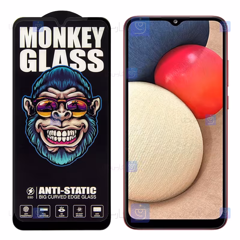 خرید گلس گوشی Samsung Galaxy A02s مدل Monkey Anti Static