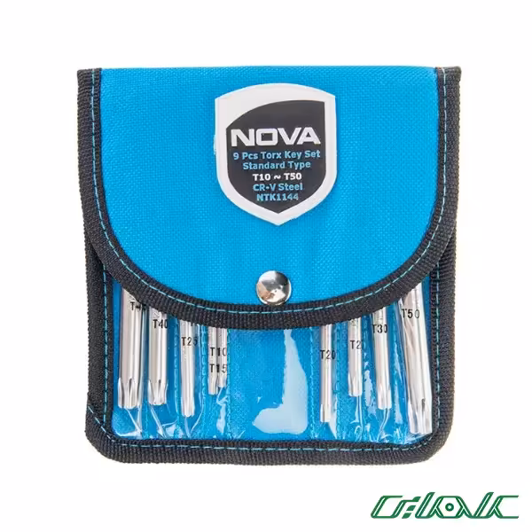 مجموعه 9 عددی آچار آلن ستاره ای نووا مدل NTK-1144