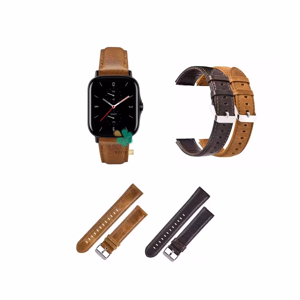 بند چرمی ساعت شیائومی Amazfit GTS 2e مدل Genuine Leather