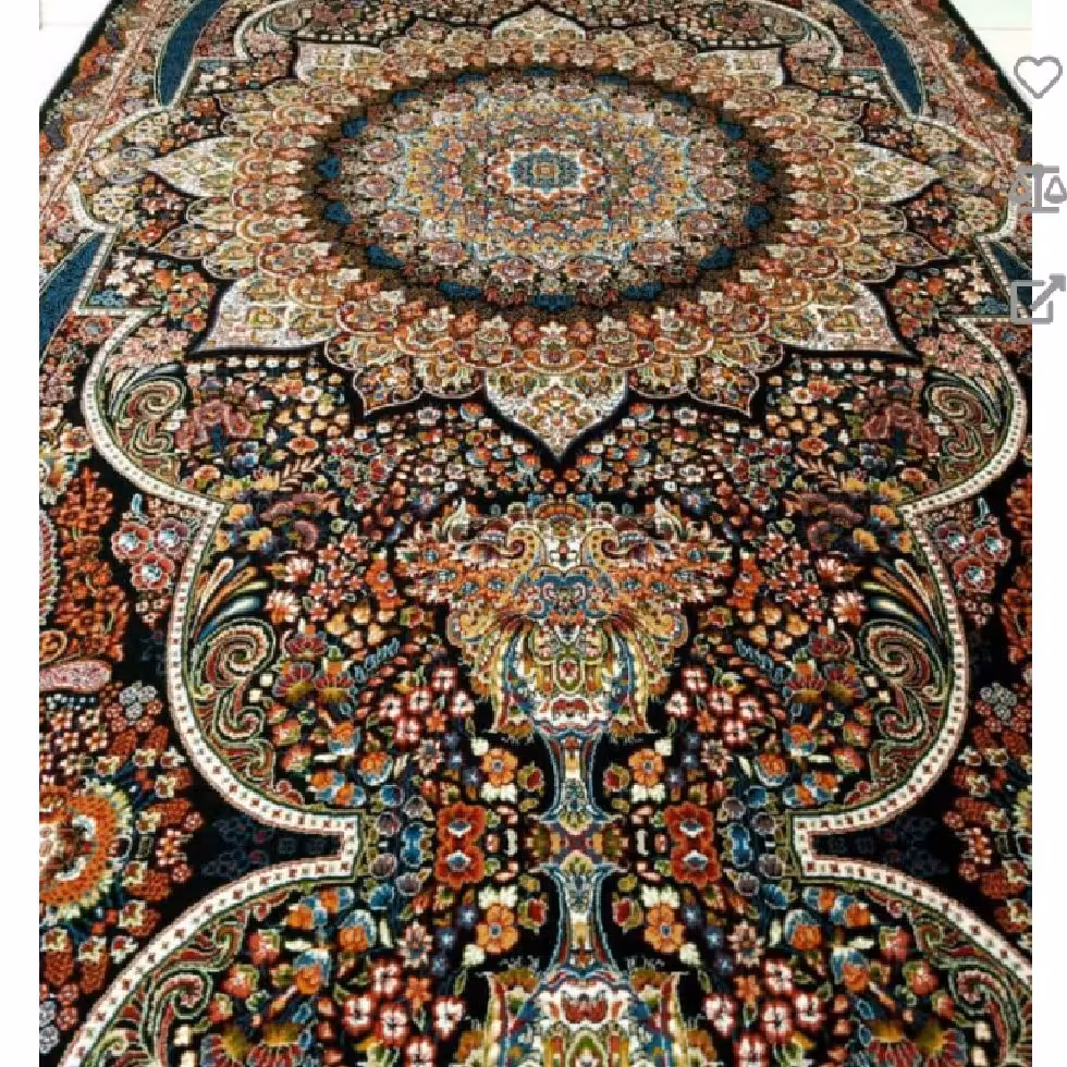 کناره فرش نقشه پرهام سورمه ای 700شانه