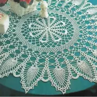 رومیزی قلاب بافی 18