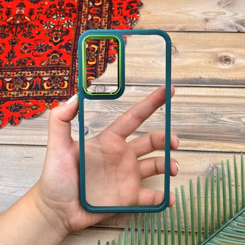 قاب گوشی Galaxy A54 5G سامسونگ اورجینال دورسیلیکونی شفاف  سبز کد 54498
