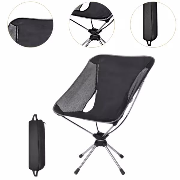 خرید و قیمت صندلی کمپینگ چرخشی مدل Moon - کی ام کالا