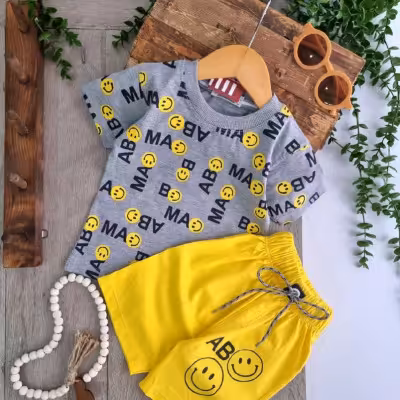 تیشرت شلوارک ایموجی اسپرت