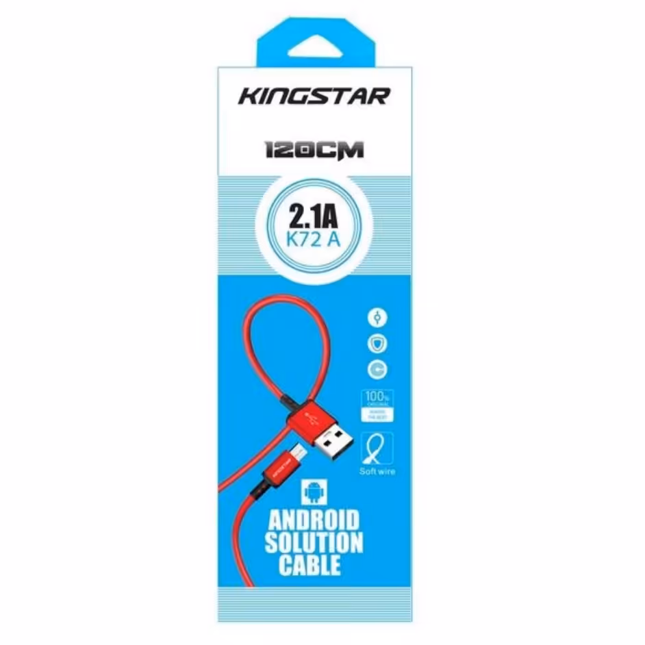 کابل شارژ فست اندروید کینگ استار مدل K72A