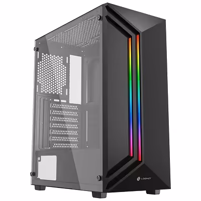 کیس کامپیوتر گیمینگ لاجی کی مدل C260B RGB | آرکا 90
