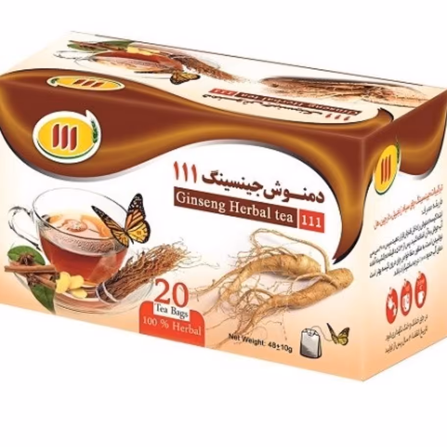 دمنوش جینسینگ و چای سیاه