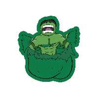 استیکر لپ تاپ طرح Hulk Marvel کد STL994