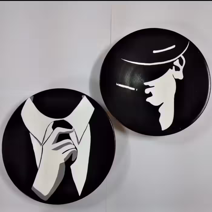 ست دوتایی دیوارکوب مردانه با طرحی خاص و مناسب برای هدیه تولد،روز مرد و ولنتاین