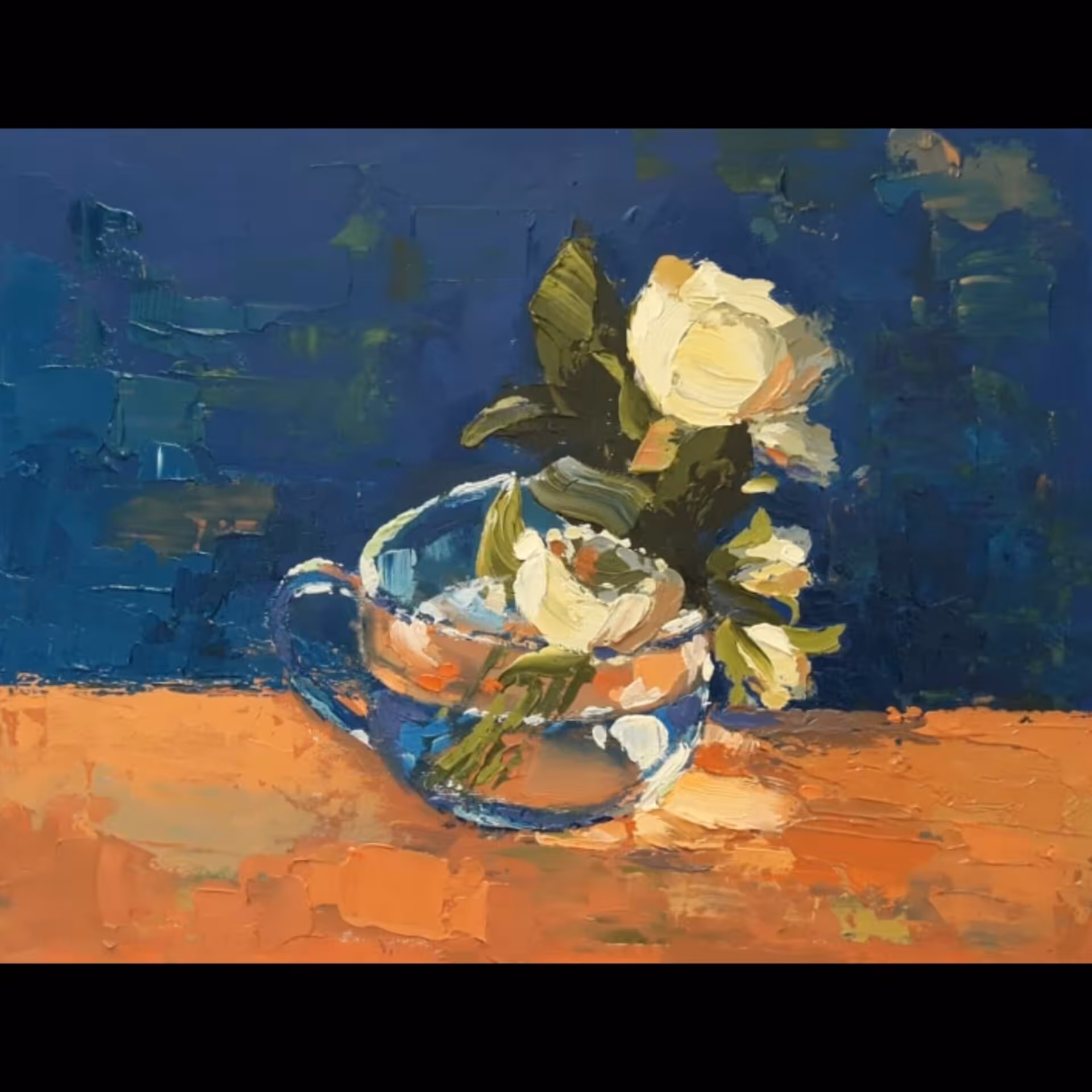 تابلو نقاشی رنگ روغن سبک انتزاعی (ابعاد 35 در 45)