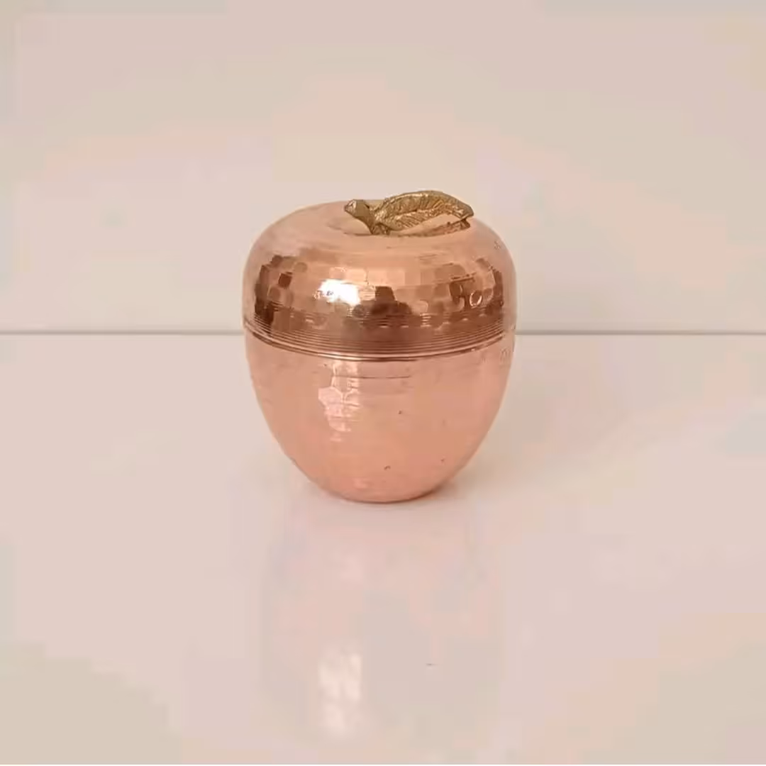 انار یا سیب نقلی 5 عددی مسی دست ساز زنجان مدل چکشی