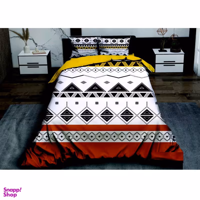 سرویس خواب طرح سه بعدی کد 1055 یک نفره پنج تکه