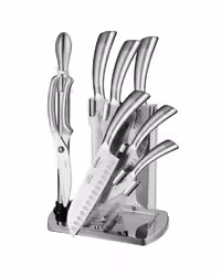 سرویس چاقو آشپزخانه 9 پارچه استیل جی فی نی GIFFINI مدل GS-02
