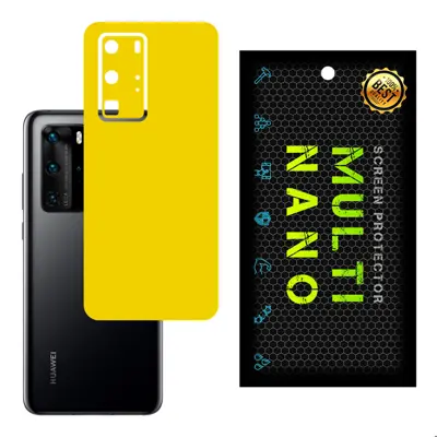 برچسب پوششی MultiNano مدل X-F1M-Yellow برای پشت موبایل هواوی P40 Pro