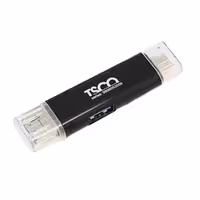 رم ریدر تسکو مدل TCR 952 با رابط USB 2.0 و USB TYPE C