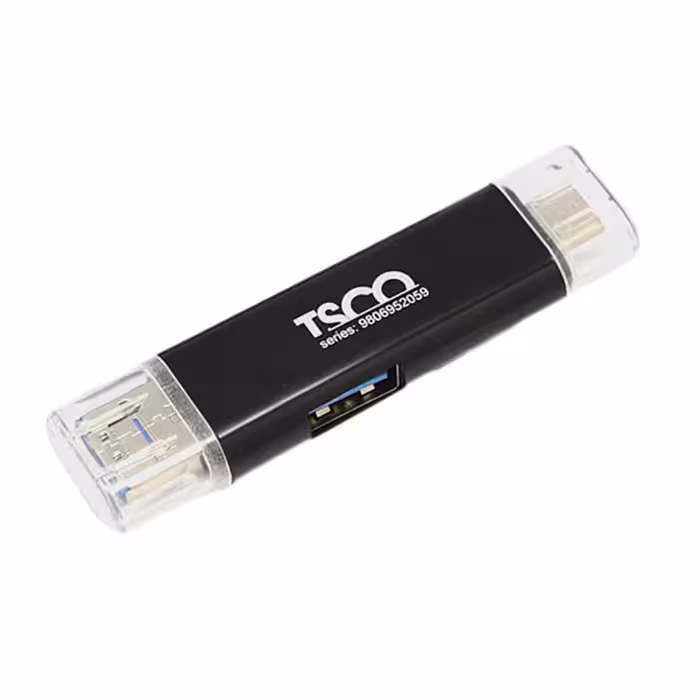 رم ریدر تسکو مدل TCR 952 با رابط USB 2.0 و USB TYPE C