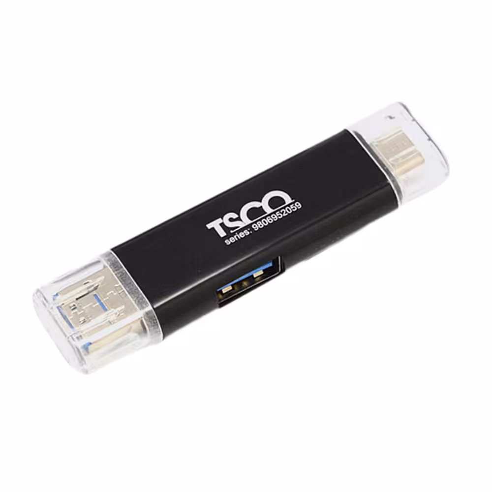 رم ریدر تسکو مدل TCR 952 با رابط USB 2.0 و USB TYPE C