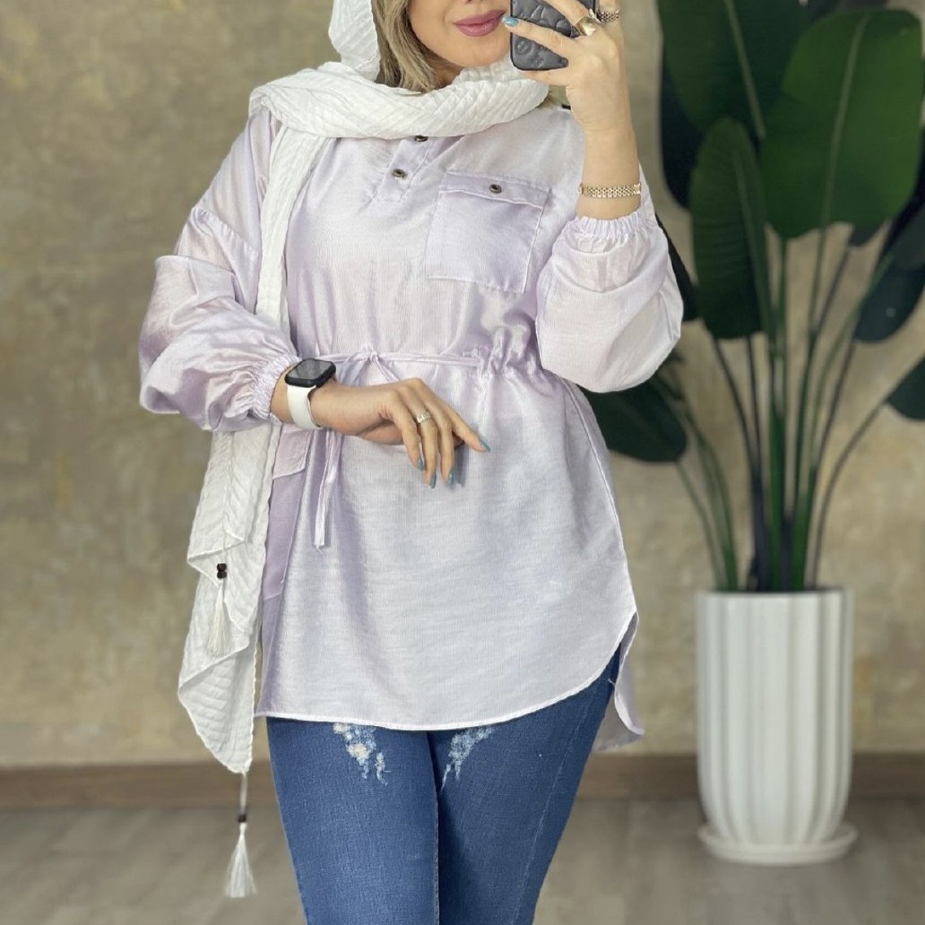 مانتو نخی راه راه زنانه و دخترانه مناسب فصل و خنک با ارسال رایگان