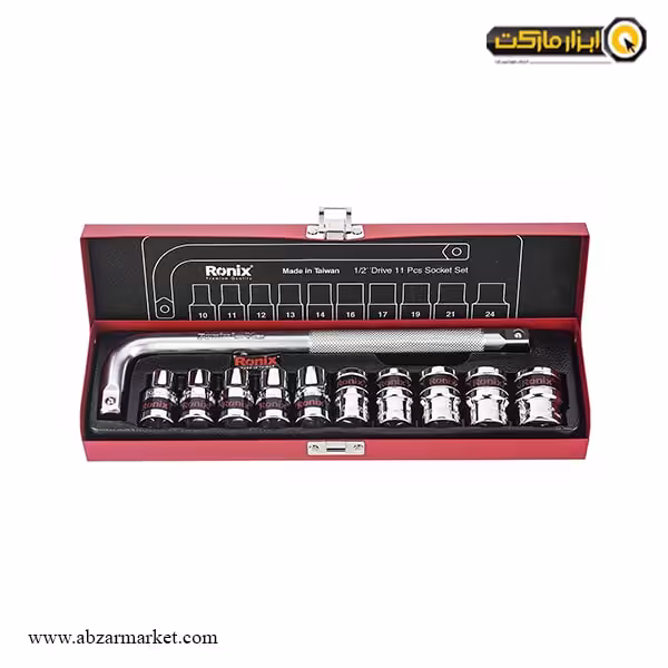 جعبه بکس رونیکس 11 پارچه 1/2 اینچ مدل RH-2610