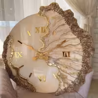 ساعت دیواری رزینی نردبام آسمان مدل G04 قطر 50cm