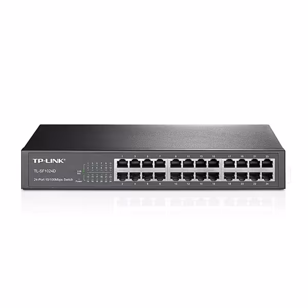 سوییچ 24 پورت مگابیتی و رکمونت تی پی-لینک TL-SF1024D