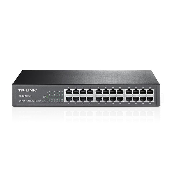 سوییچ 24 پورت مگابیتی و رکمونت تی پی-لینک TL-SF1024D