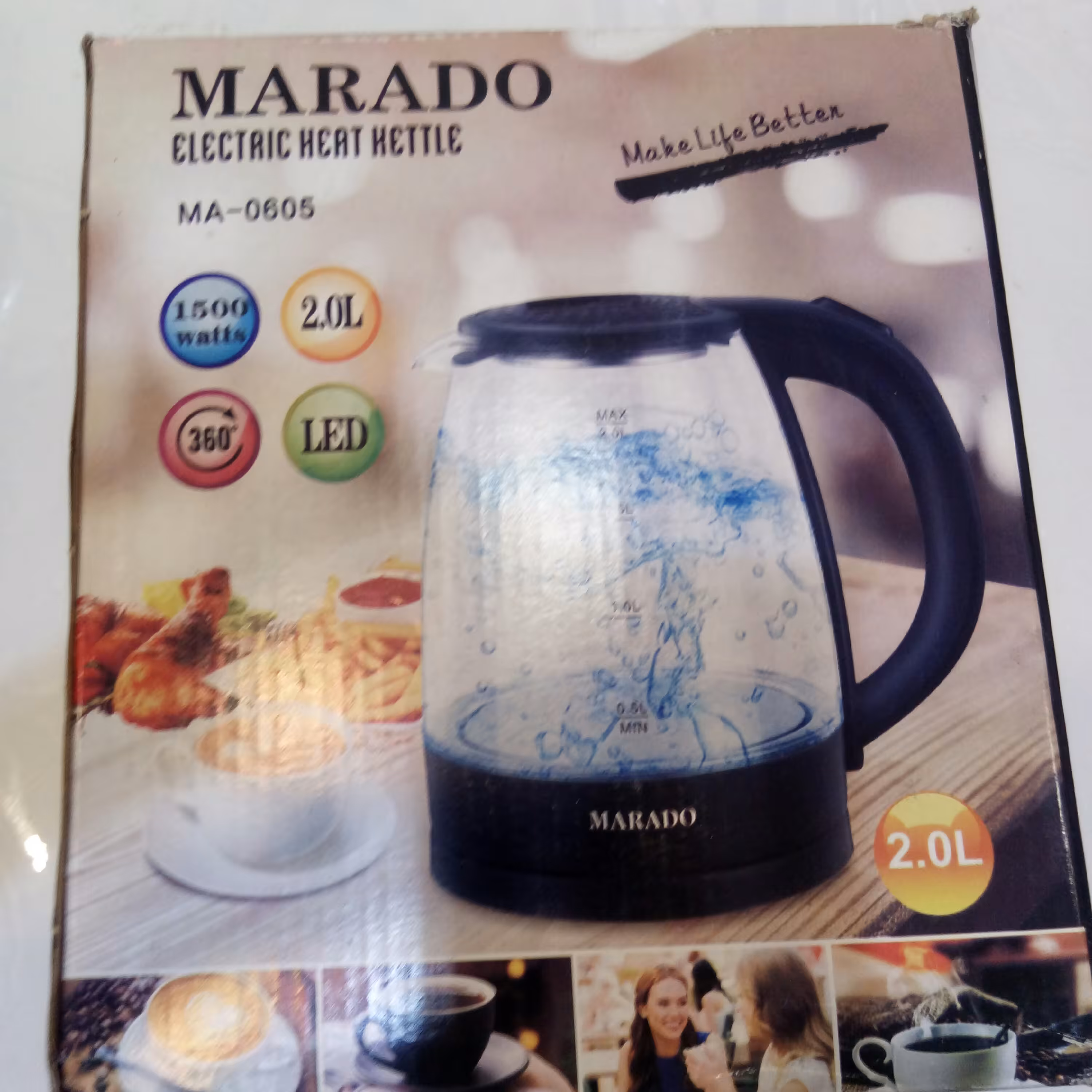 کتری برقی شیشه پیرکس با کیفیت طبق عکس ارسال سریع ورایگان