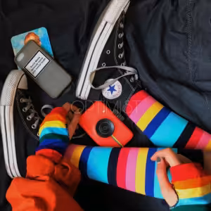 جوراب زیرزانو رنگی رنگی نخ پنبه فری سایز