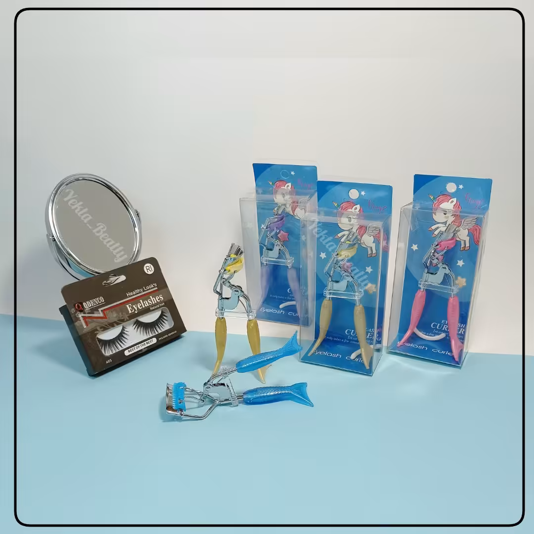 فرمژه ماهی پری دریایی. فرمژه حرفه ای شانه دار. رنگ صورتی