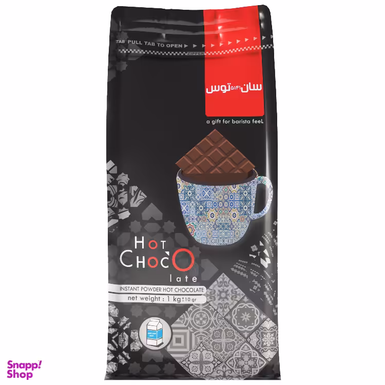 پودر هات چاکلت 80% سانتوس وزن 1 کیلوگرم